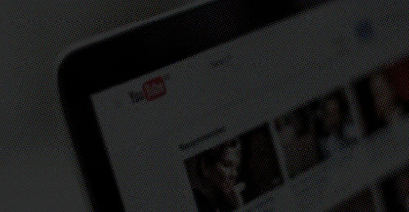 snap image of display showing youtube website